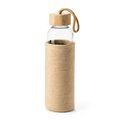 Botella de cristal con funda de yute
