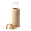 Botella de cristal con funda de yute
