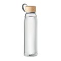Botella Cristal Tapa Bambú 500ml