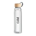 Botella Cristal Tapa Bambú 500ml