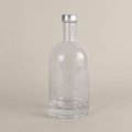 Botella de cristal con tapón de aluminio Plata