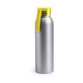 Botella de agua de aluminio con acabado plateado (650 ml) Amarillo