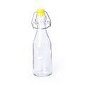 Botella de agua personalizada de cristal con diseño vintage (260 ml) Amarillo