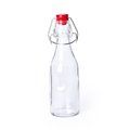 Botella de agua personalizada de cristal con diseño vintage (260 ml) Rojo