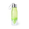Botella de agua personalizada de plástico sin BPA con exprimidor (700 ml) Verde Claro