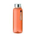 Botella de agua personalizada de tritán sin BPA con correa (500 ml) Naranja