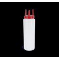 Botella de deporte 1l con tapón higiénico White / Red