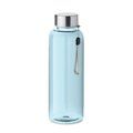 Botella personalizada de agua  con corre en tritán sin BPA 500ml Azul Claro Transparente