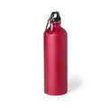 Botella personalizada de aluminio con mosquetón (800ml) Rojo