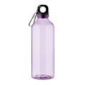 Botella RPET 500ml traslúcida con mosquetón Violeta Transparente