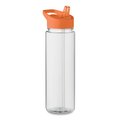 Botella RPET 650ml Boquilla Plegable Naranja