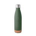 Botella Termo 560ml base Corcho Verde Militar