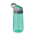 Botella Tritán 450ml Boquilla Silicona Verde Transparente