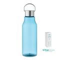 Botella Tritán 800ml Anti Fugas Azul Transparente