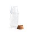 Botella de vidrio 800ml con tapa de corcho