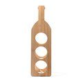 Botellero de bambú natural plegable Crudo Talla Única Adulto