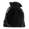 Bolsa de terciopelo tamaño 9 x 10,5 cm Negro