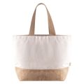 Bolsa de algodón reciclado con base de yute Natural
