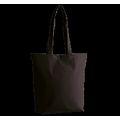 Bolsa tote de algodón orgánico con fuelle Black
