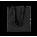 Bolsa shopper de tejido de sarga Black