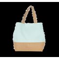 Bolsa shopper con cierre de presión Ice Mint / Natural