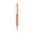 Bolígrafo Corcho PP y Fibra de Trigo Natural