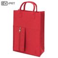 Bolsa Fieltro con Bolsillo de Cremallera Ro