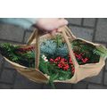 Bolsa de colores de algodón reciclado asas largas