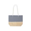 Bolsa Cremallera de Algodón y Yute Mar