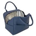 Bolsa nevera PU con bolsillo frontal