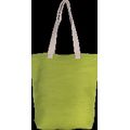 Bolsa de juco con asas y fuelle Lime Green