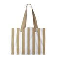 Bolsa a rayas de algodón reciclado