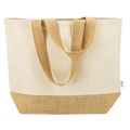Bolsa de algodón y yute de gran tamaño