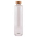 Botella de 1 litro con tapón de bambú