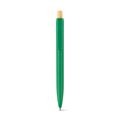 Bolígrafo con botón de bambú