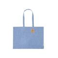 Bolsa Grande Algodón 220g/m2 con Fuelle 9Kg Azul