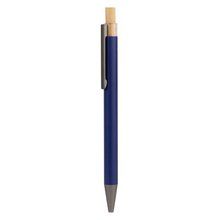 Bolígrafo de aluminio reciclado mate Azul