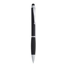 Bolígrafo con puntero táctil Negro Tinta Azul