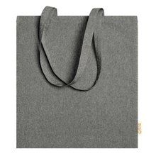 Bolsa de algodón 100% de asas largas Negro