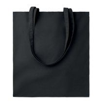 Bolsa Algodón 180gr Asas Largas Negro