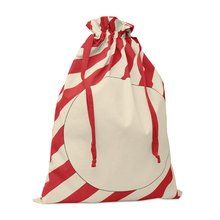 Bolsa de algodón 50x70cm con cuerdas Rojo
