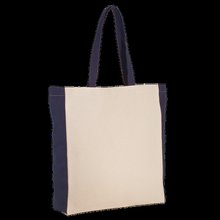 Bolsa de algodón canvas bicolor Natural / Navy