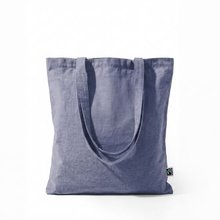 Bolsa de algodón Fairtrade reciclado Azul