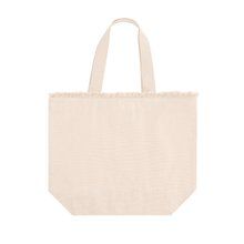 Bolsa de algodón con flecos y cremallera Natu