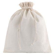 Bolsa de algodón reciclado 25 x 30 cm Natural
