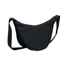 Bolsa bandolera con bolsillos interiores Negro