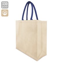 Bolsa Canvas con Asa de Color Reforzada Az