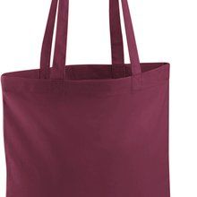 Bolsa de compra asas largas hombro Burgundy