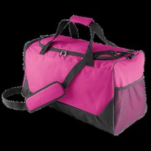 Bolsa de deporte Rejilla lado y bolsillo para zapatos Black / Fuchsia