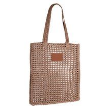 Bolsa fabricada en papel de rafia Marrón